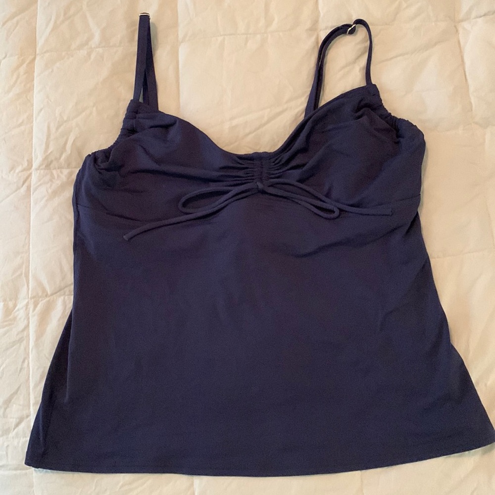 Lands’ End Navy Swim Tankini Top 14